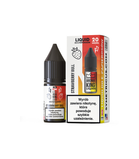 Liquid Aroma King Salt 20 mg 10 ml - Strawberry Bull Liquid Aroma King Salt 20 mg 10 ml - Strawberry Bull