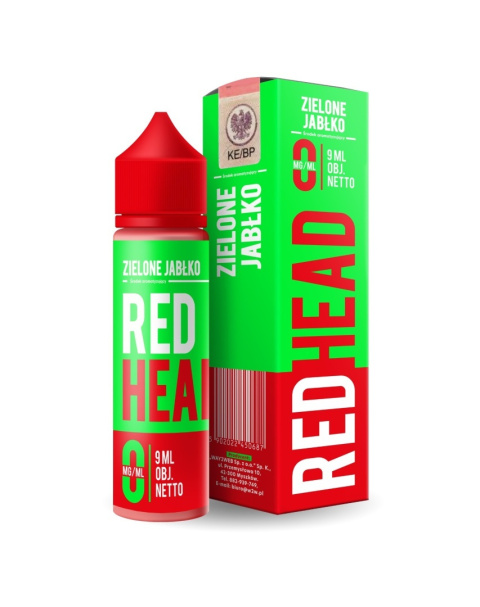 Longfill RedHead 9/60ml - Zielone Jabłko Longfill RedHead 9/60ml - Zielone Jabłko