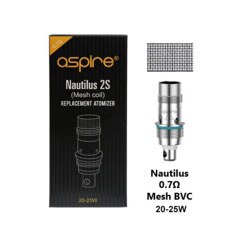 Grzałki Aspire Nautilus Bvc, Mesh Grzałki Aspire Nautilus Bvc, Mesh