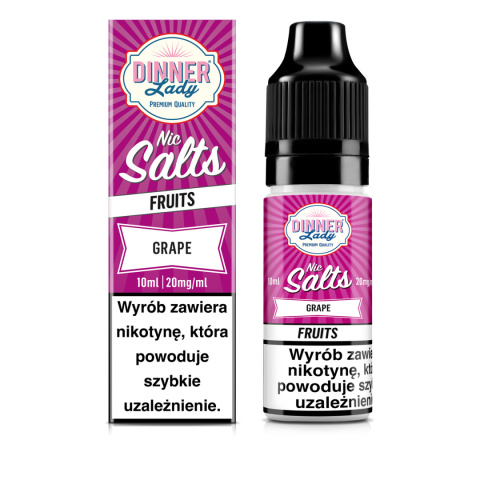 Liquid Dinner Lady Salt 10ml - Grape 20mg Liquid Dinner Lady Salt 10ml - Grape 20mg