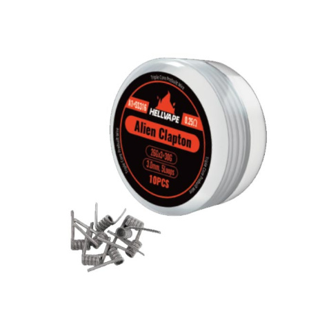 Hellvape A1+SS316 Triple Core Alien Clapton Prebuilt Wire 26Ga*3+30Ga (0.25ohm) (10szt.) Hellvape A1+SS316 Triple Core Alien Clapton Prebuilt Wire 26Ga*3+30Ga (0.25ohm) (10szt.)