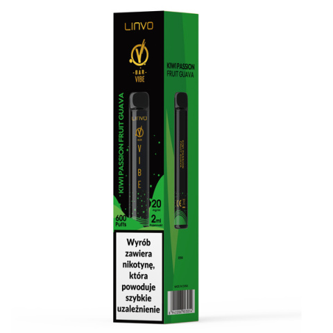 VBar Vibe - Kiwi Passion Fruit Guava - 20mg - 600 puffs