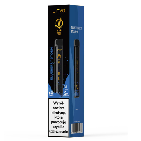 VBar Vibe - Blueberry Storm - 20mg - 600 puffs VBar Vibe - Blueberry Storm - 20mg - 600 puffs