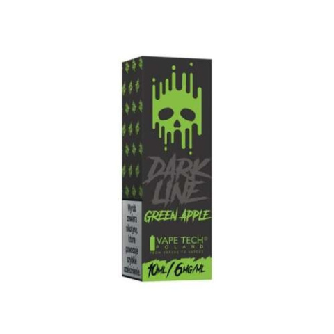 Liquid DARK LINE 10ml - Green Apple 6mg Liquid DARK LINE 10ml - Green Apple 6mg