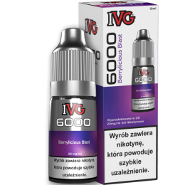 Liquid IVG 6000 Nicotine Salt 10ml - Berrylicious Blast 20mg