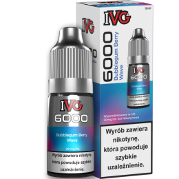 Liquid IVG 6000 Nicotine Salt 10ml - Bubblegum Berry Wave 20mg