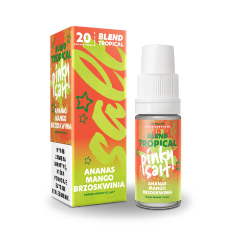 Liquid Pinky Vape Salt - 10ml Ananas Mango Brzoskwinia 20mg Liquid Pinky Vape Salt - 10ml Ananas Mango Brzoskwinia 20mg