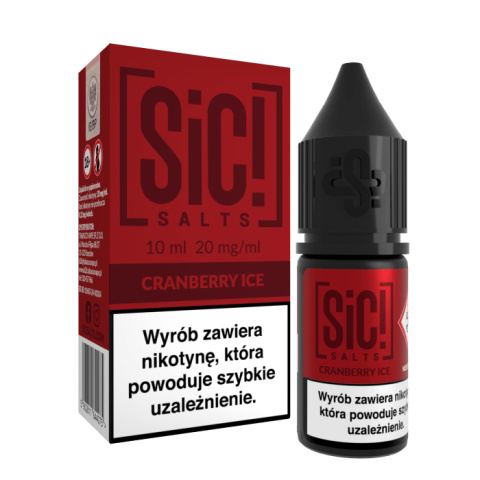 Liquid Sic Salts 10ml - Cranberry Ice 20mg Liquid Sic Salts 10ml - Cranberry Ice 20mg
