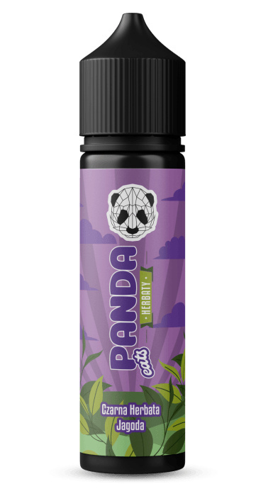 Longfill Panda Herbaty 10/60 ml - Czarna Herbata Jagoda