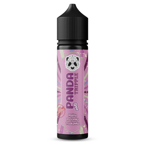 Longfill Panda Tripple 10/60ml - Malina Poziomka Truskawka Longfill Panda Tripple 10/60ml - Malina Poziomka Truskawka