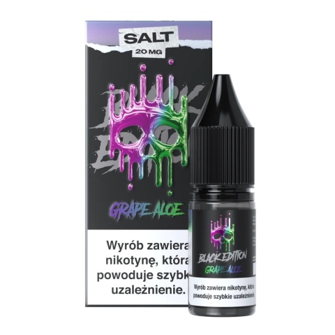 Liquid Dark Line Black Salt 10ml - Grape Aloe 20mg