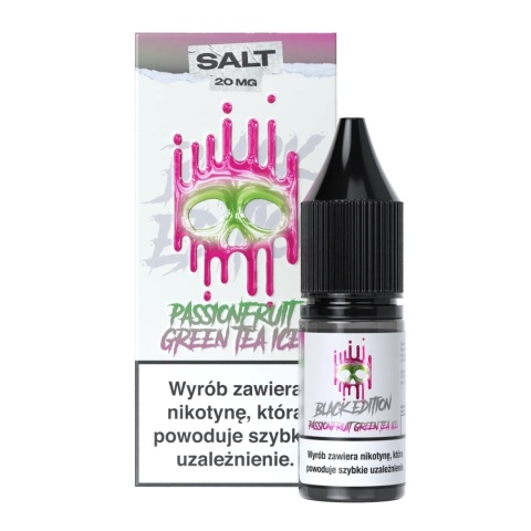 Liquid Dark Line Black Salt 10ml - Passionfruit Green Tea Ice 20mg