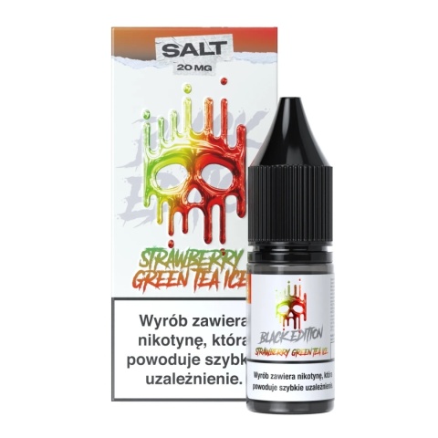Liquid Dark Line Black Salt 10ml - Strawberry Green Tea Ice 20mg