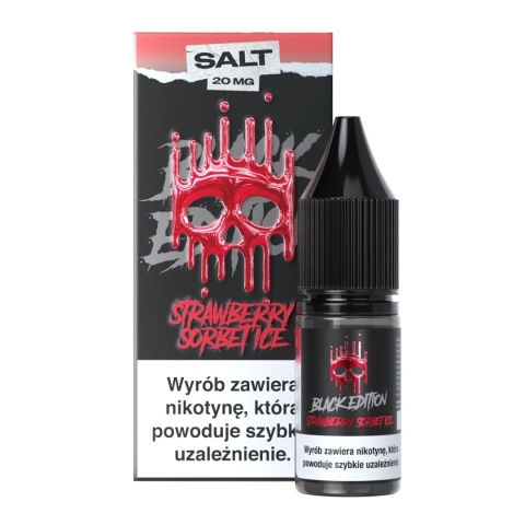 Liquid Dark Line Black Salt 10ml - Strawberry Sorbet Ice 20mg