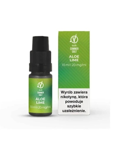 Liquid VBar Salt 10ml - Aloe Lime 20mg Liquid VBar Salt 10ml - Aloe Lime 20mg