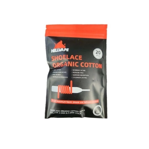 Bawełna - Shoelace Organic Cotton (single lace) (20 pcs) - Hellvape