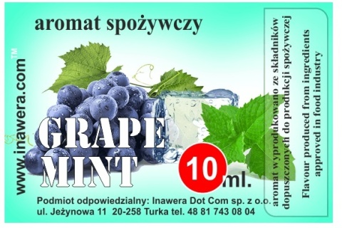 GRAPE MINT FLAVOUR – Inawera 10ml