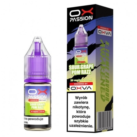 Liquid OXVA OX Passion 10ml Sour Grape Pom Razz 20mg
