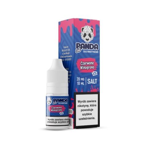 Liquid Panda Salt 10ml 20mg Czerwone Winogrono Ice