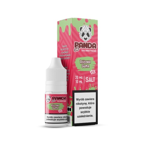 Liquid Panda Salt 10ml 20mg Różowa Guma Ice