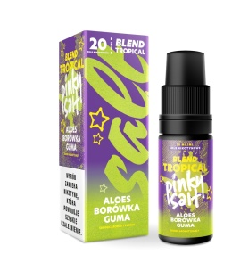 Liquid Pinky Vape Salt - 10ml Borówka Aloes Guma Balonowa 20mg