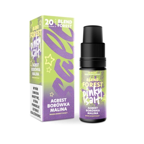 Liquid Pinky Vape Salt - 10ml Borówka Agrest Malina 20mg
