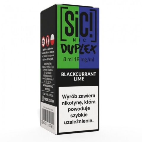 Liquid SIC! NIC 8ml Blackcurrant Lime 18mg