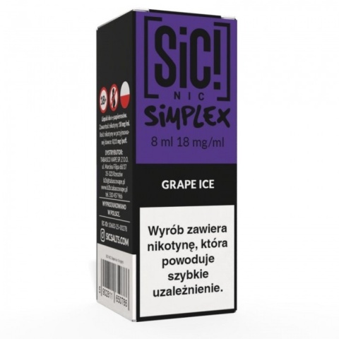 Liquid SIC! NIC 8ml Grape Ice 18mg