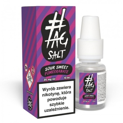 Liquid #TAG SALT Sour 10ml Sweet Pomegranate 20mg