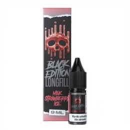 Longfill Dark Line Black - Milk Strawberry Ice 9ml