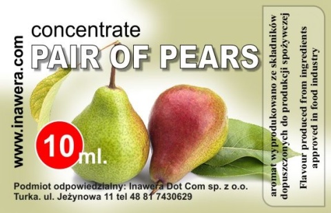 PAIR OF PEARS CONCENTRATE – Inawera 10ml