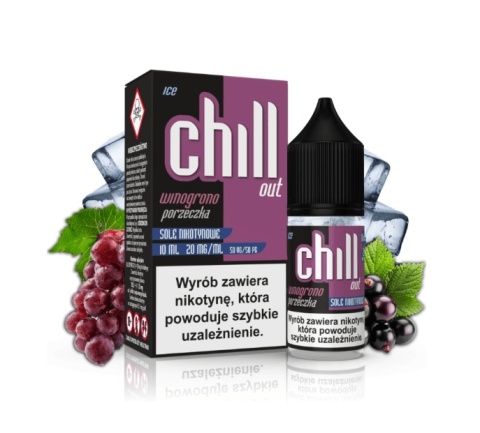 Liquid Chill Out Salt 20mg 10ml Winogrono Porzeczka Ice