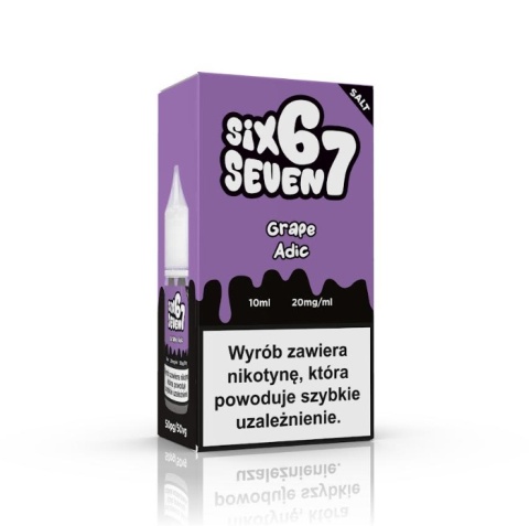 Liquid Six Seven 67 Salt 20mg 10ml Grape Adic