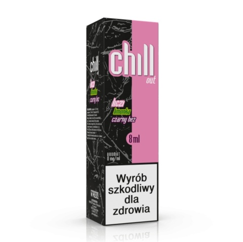 Longfill Aromat Chill Out 8/10ml Liczi Limonka Czarny Bez