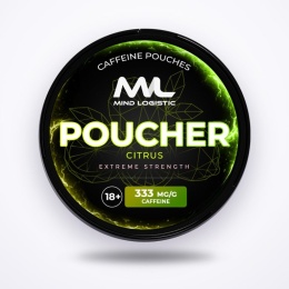 Poucher – Citrus 333mg Woreczki Kofeinowe energetyczne