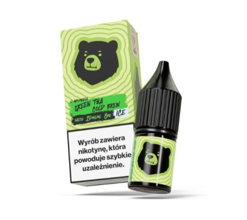 Liquid Go Bears Salt Tea 8ml 20mg Green Tea Cold Brew Ice